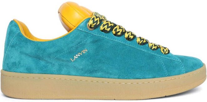 Lanvin x Future Hyper Curb suede sneakers Blue