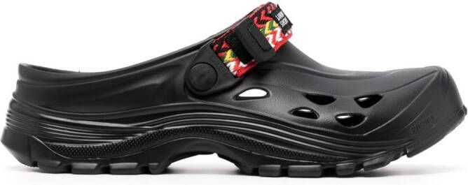 Lanvin x Suicoke Mok herringbone clogs Black