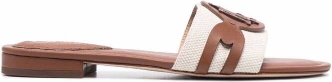Lauren Ralph Lauren Alegra two-tone slides Neutrals