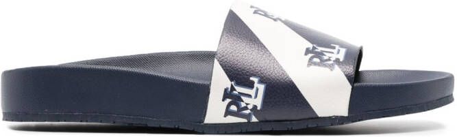 Lauren Ralph Lauren Audrina logo-print slides Blue