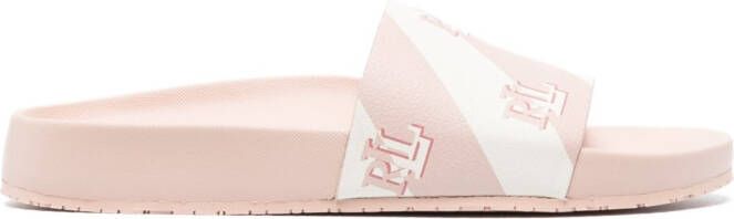 Lauren Ralph Lauren Audrina logo-print slides Pink
