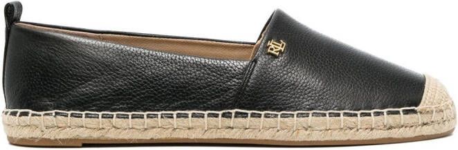 Lauren Ralph Lauren Cameryn leather espadrilles Black