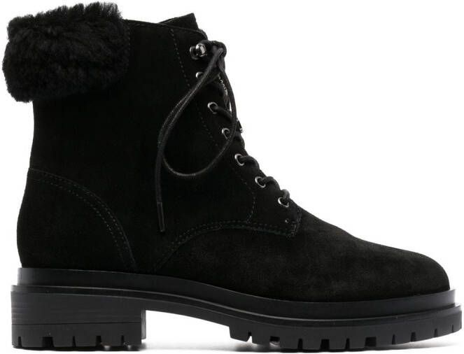 Lauren Ralph Lauren Carlee shearling-trim bootie Black