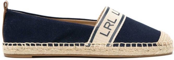 Lauren Ralph Lauren Caylee logo-print espadrilles Blue