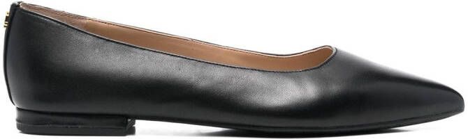 Lauren Ralph Lauren Londyn pointed-toe ballerina shoes Black