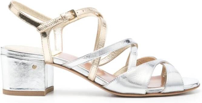 Laurence Dacade Janet 55mm leather sandals Silver