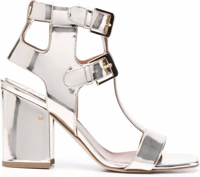 Laurence Dacade Sandra 90mm metallic sandals Gold
