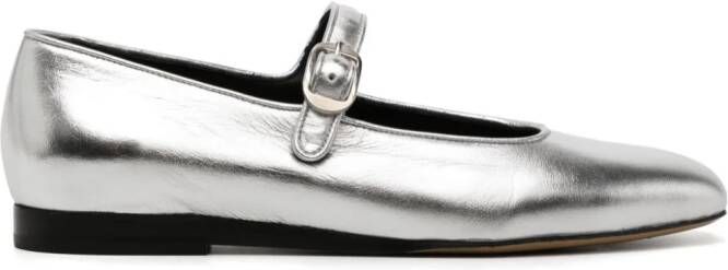Le Monde Beryl Mary Jane leather ballerina shoes Silver