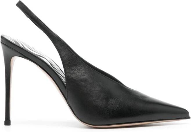 Le Silla 105mm leather pumps Black