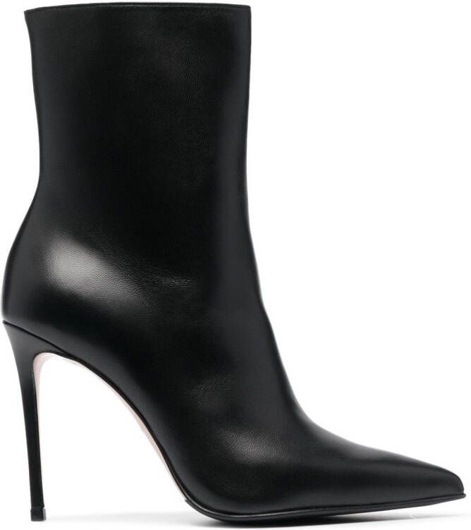 Le Silla 110mm Eva leather ankle boots Black