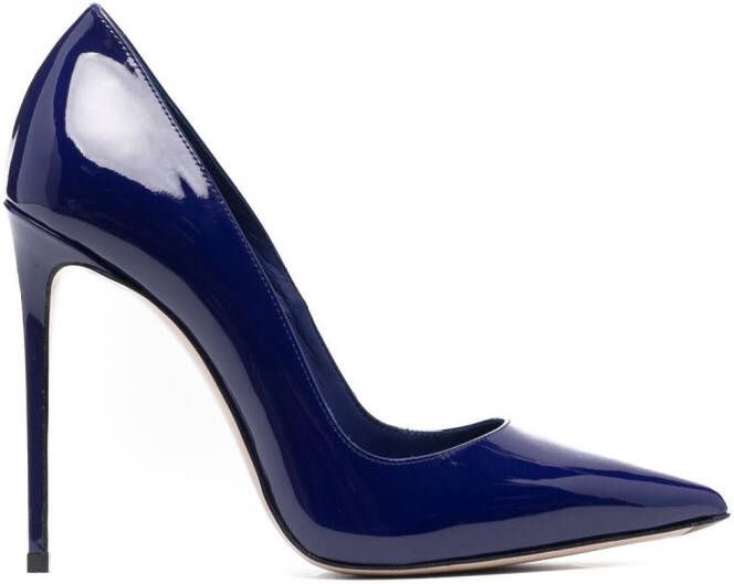 Le Silla 125mm Eva patent leather pumps Blue