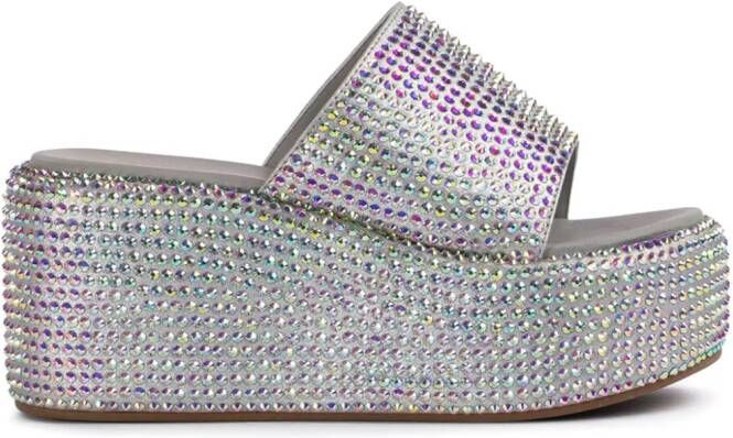 Le Silla 80mm Aiko sandals Silver