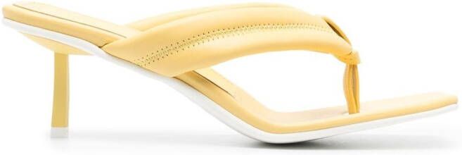 Le Silla Aiko square toe sandals Yellow