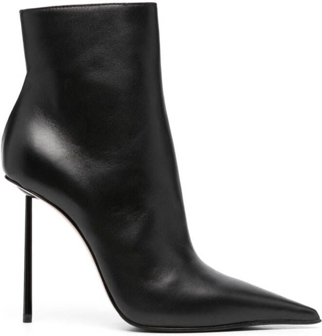 Le Silla Bella 110mm leather ankle boots Black