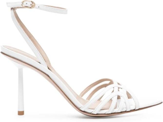 Le Silla Bella 120mm leather sandals White
