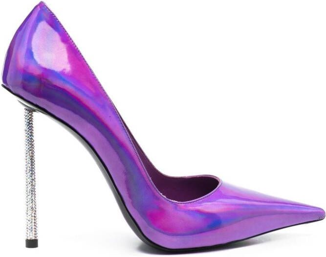 Le Silla Bella 120mm patent-leather pumps Purple