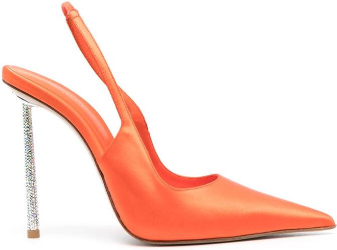Le Silla Bella 125mm slingback pumps Orange