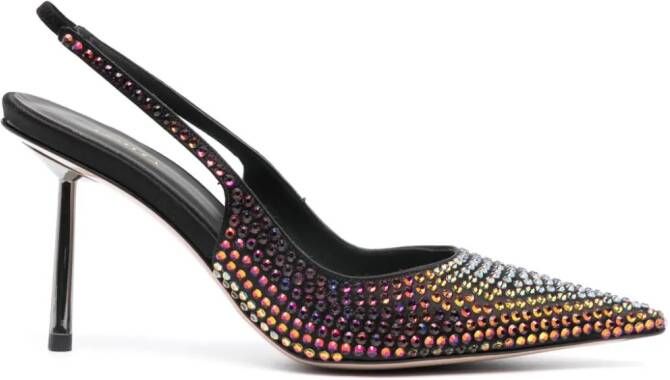 Le Silla Bella 70mm crystal-embellished pumps Black