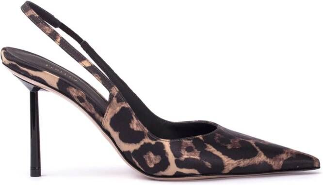 Le Silla Bella 80mm slingback pumps Brown
