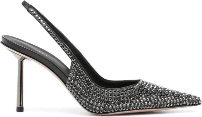 Le Silla Bella 90mm crystal-embellished pumps Black