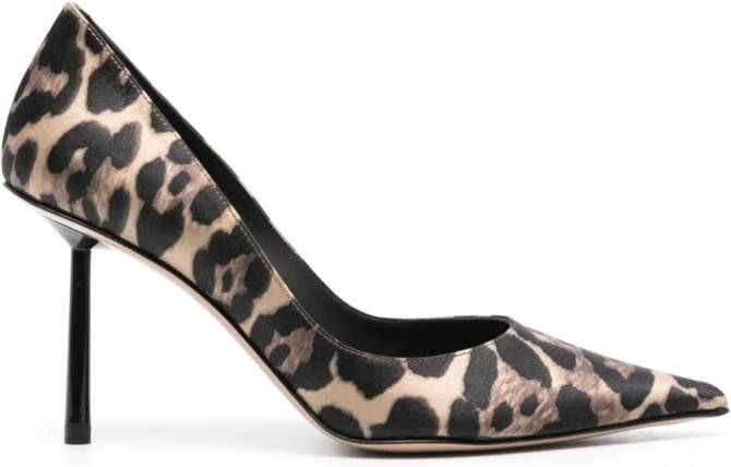 Le Silla Bella 90mm leopard-print pumps Neutrals