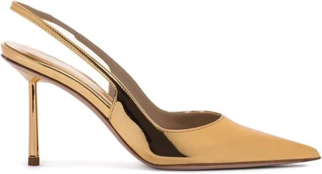 Le Silla Bella metallic slingback pumps Gold