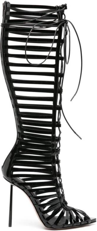 Le Silla Cage 120mm knee-high boots Black