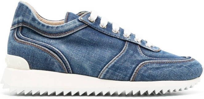 Le Silla denim low-top sneakers Blue
