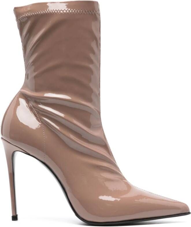 Le Silla EVA 100mm ankle boots Brown