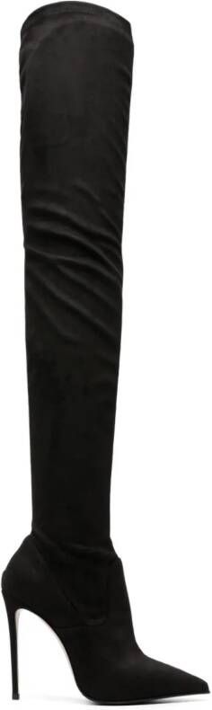 Le Silla Eva 115mm pointed-toe boots Black