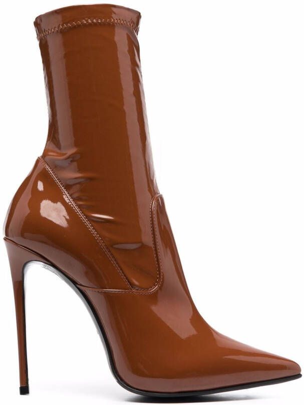 Le Silla Eva 120mm ankle boots Brown