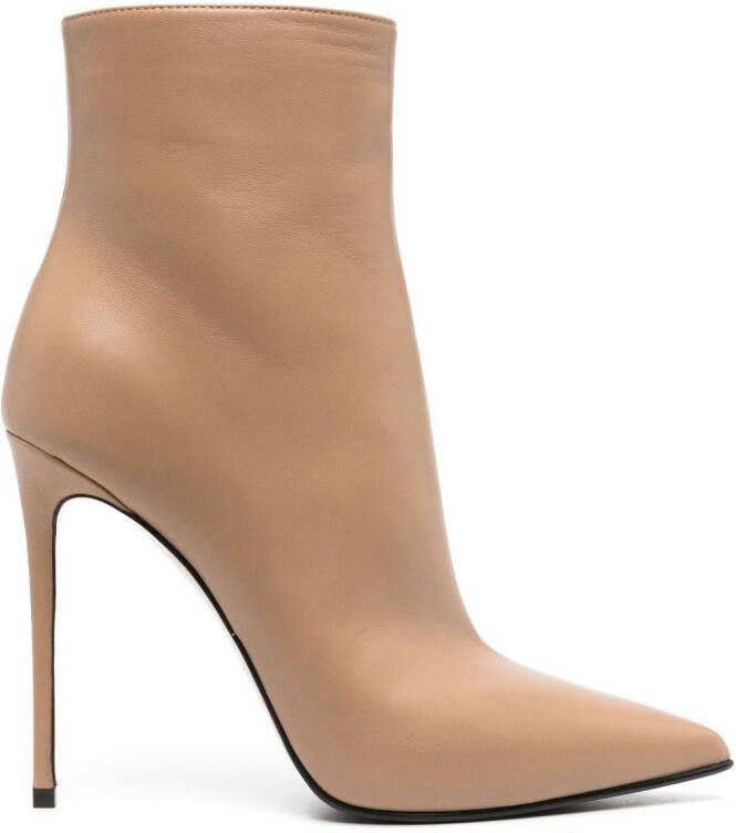 Le Silla Eva 120mm leather ankle boots Brown