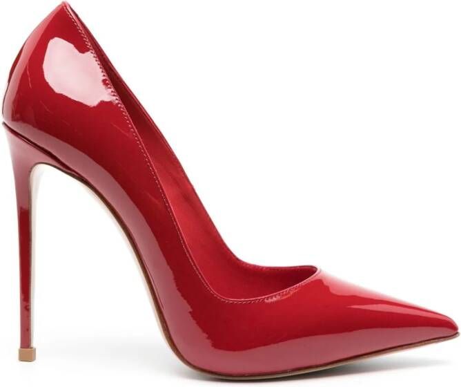 Le Silla Eva 120mm patent leather pumps Red