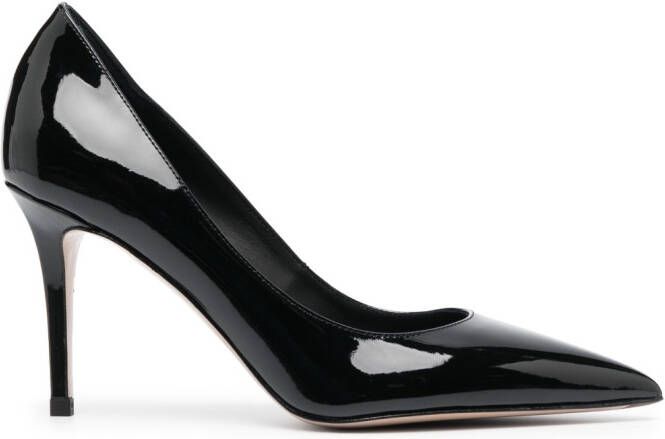 Le Silla Eva 80mm patent leather pumps Black