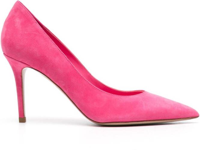 Le Silla Eva 80mm suede pumps Pink