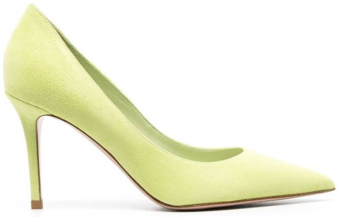 Le Silla Eva 90mm suede pumps Green