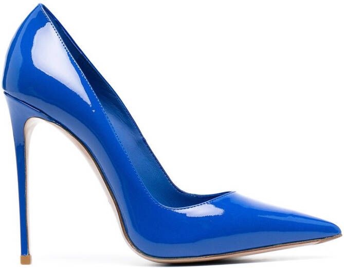 Le Silla Eva patent-leather pumps Blue