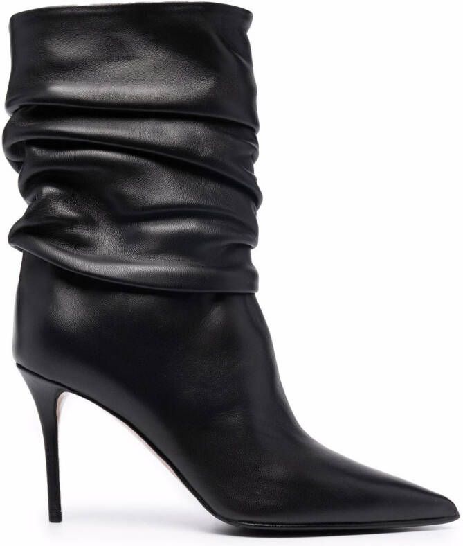 Le Silla Eva scrunched ankle boots Black