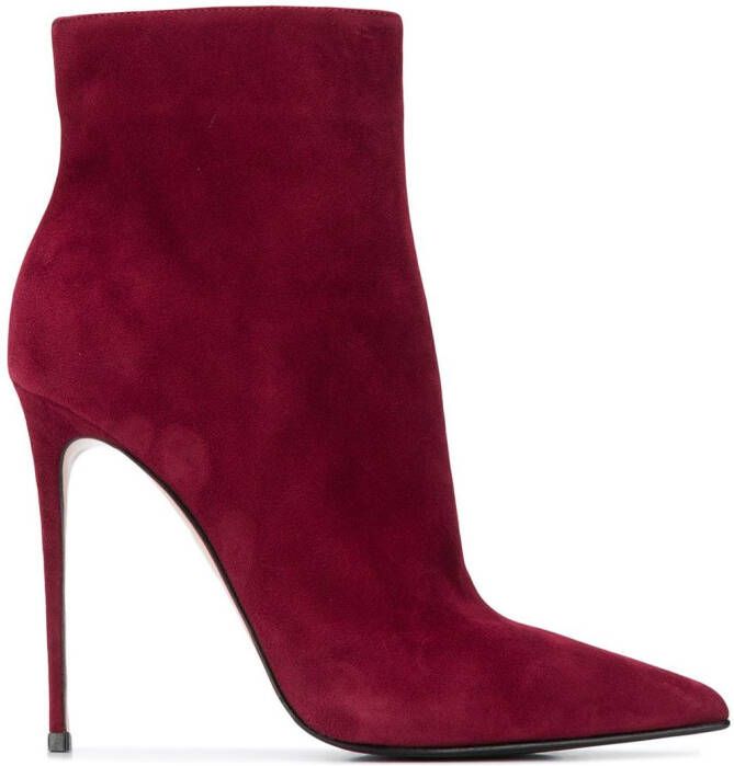 Le Silla Eva suede ankle boots Red