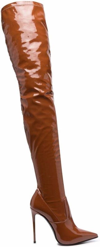Le Silla Eva thigh-high stiletto boots Brown