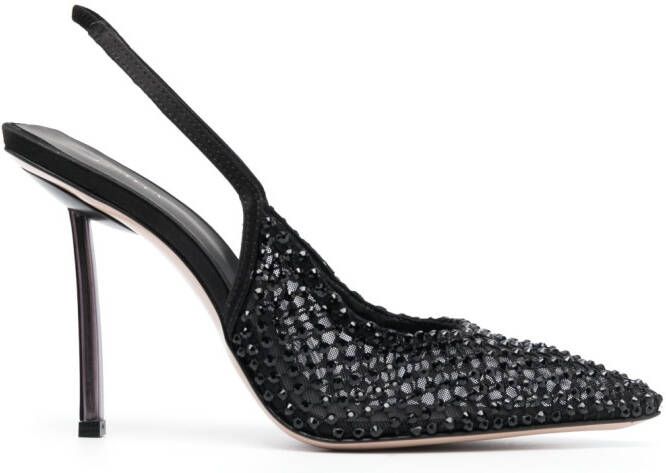 Le Silla Gilda 100mm slingback pumps Black