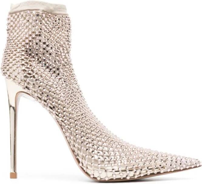 Le Silla Gilda 125mm crystal-embellished pumps Pink