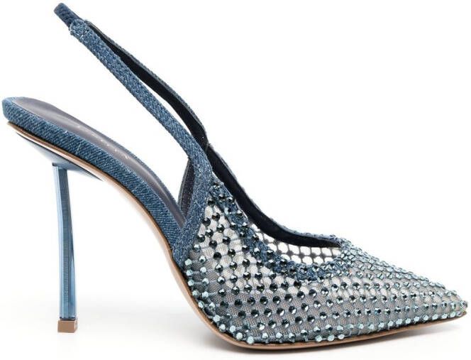 Le Silla Gilda slingback embellished sandals Blue