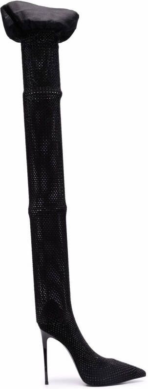Le Silla Gilda stocking boots Black