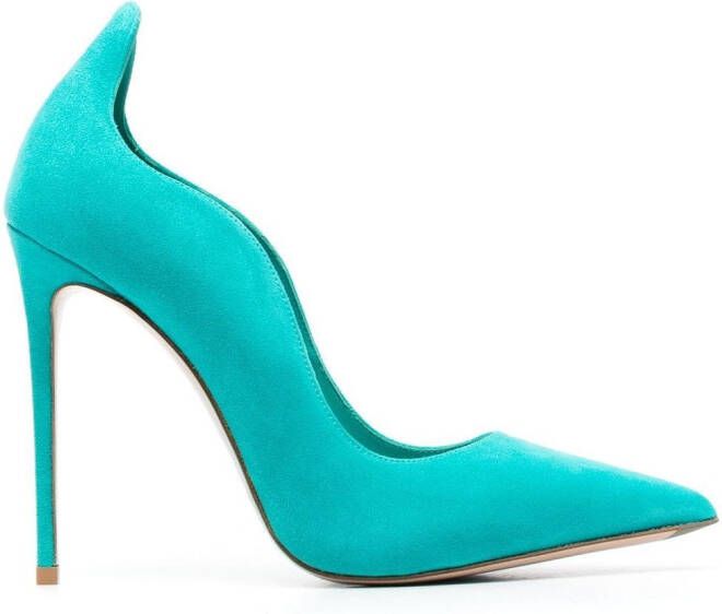 Le Silla Ivy 110mm suede pumps Blue