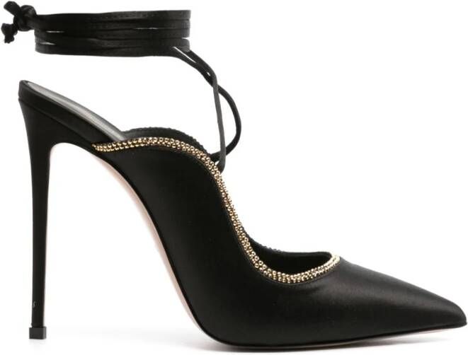 Le Silla Ivy 120mm lace-up pumps Black