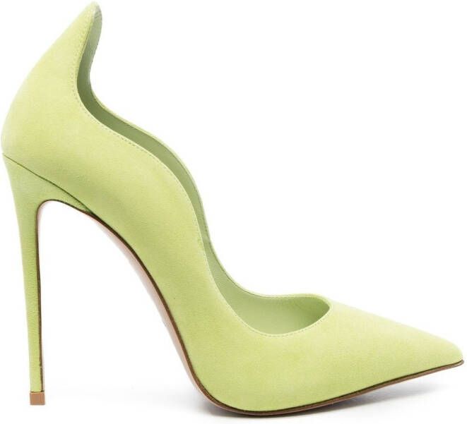 Le Silla Ivy scalloped pumps Green