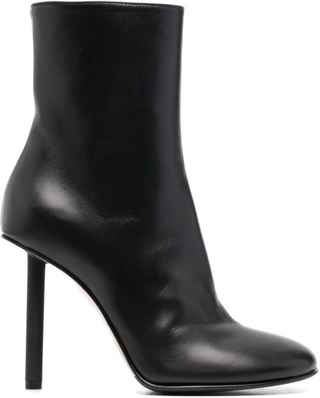 Le Silla Karlie 100mm leather ankle-boots Black