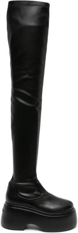 Le Silla Kembra 100mm thigh-high boots Black