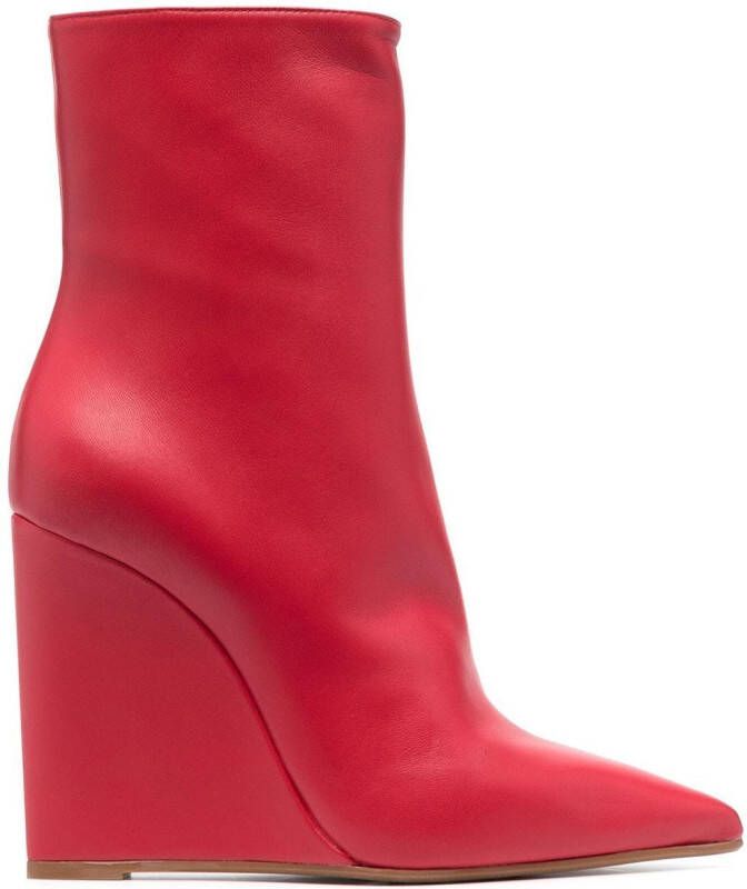 Le Silla Kira 120mm ankle boots Red